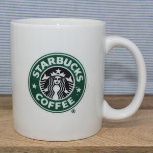 2006 Starbucks Coffee Mug 12oz Siren Logo Green & Black on White